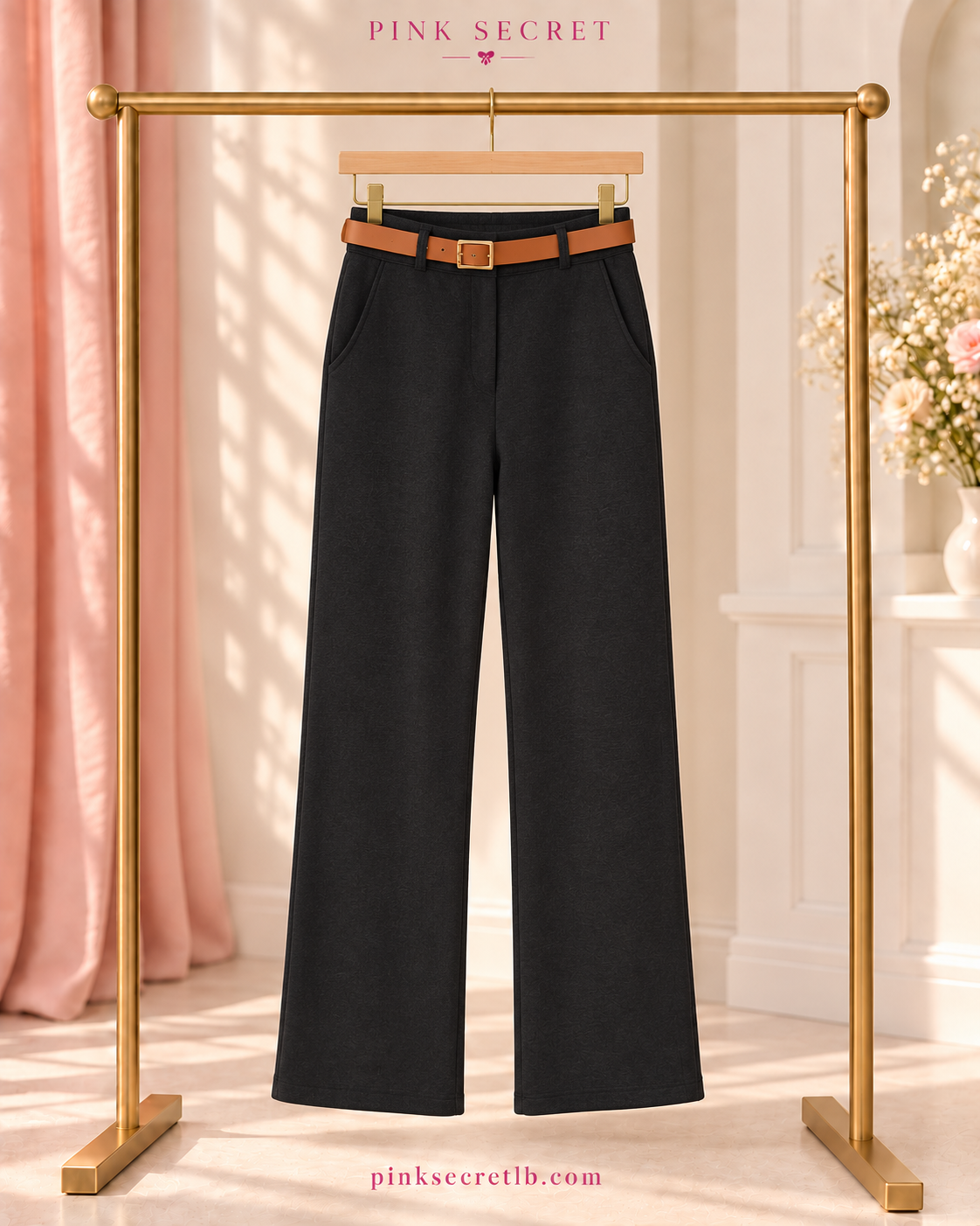 Wide Leg Joukh Lycra Pants