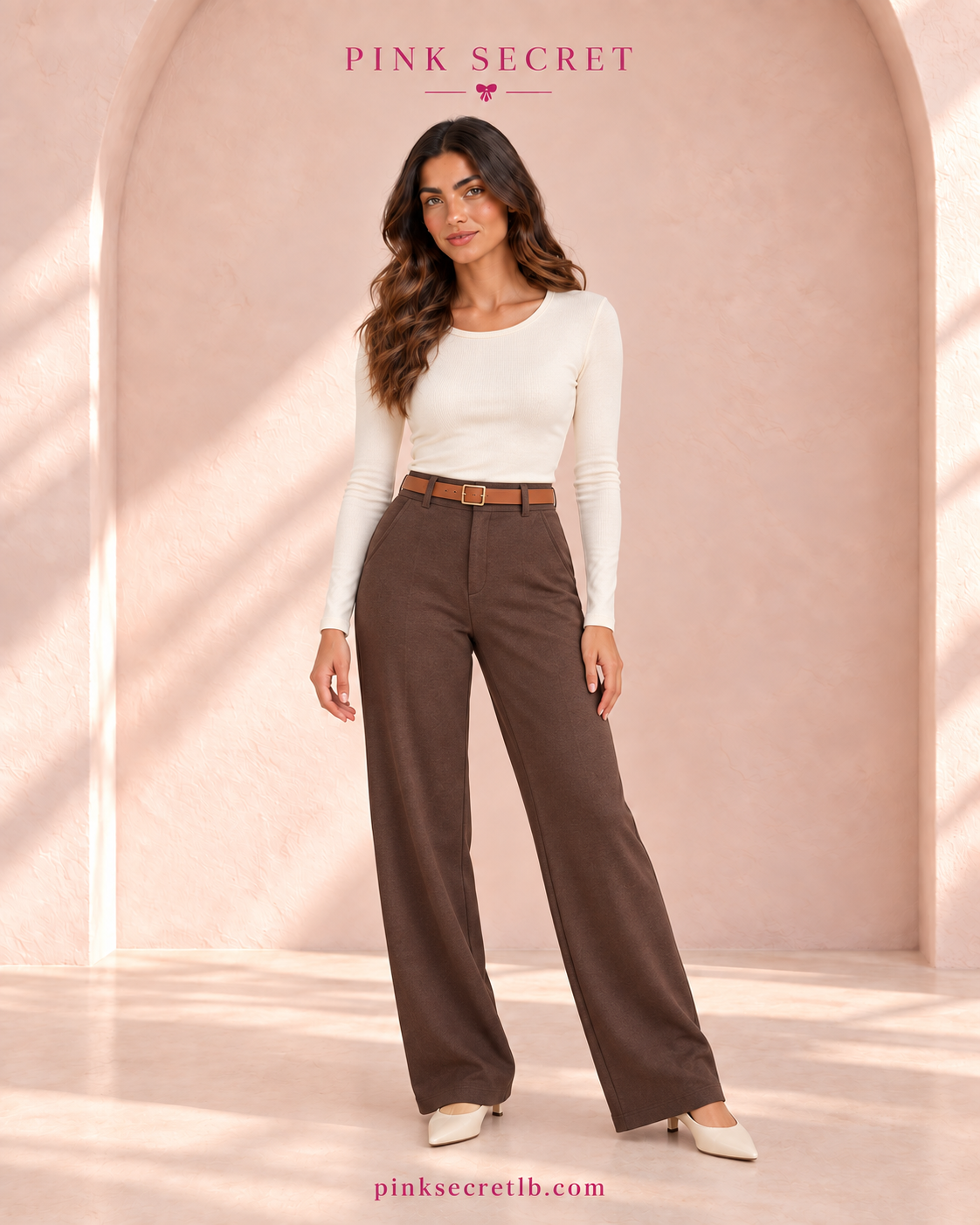 Wide Leg Joukh Lycra Pants