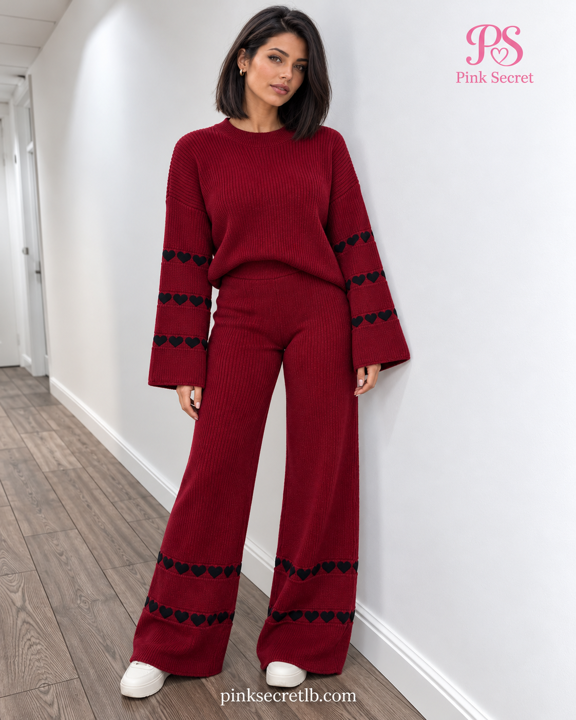 Heart Knit Set