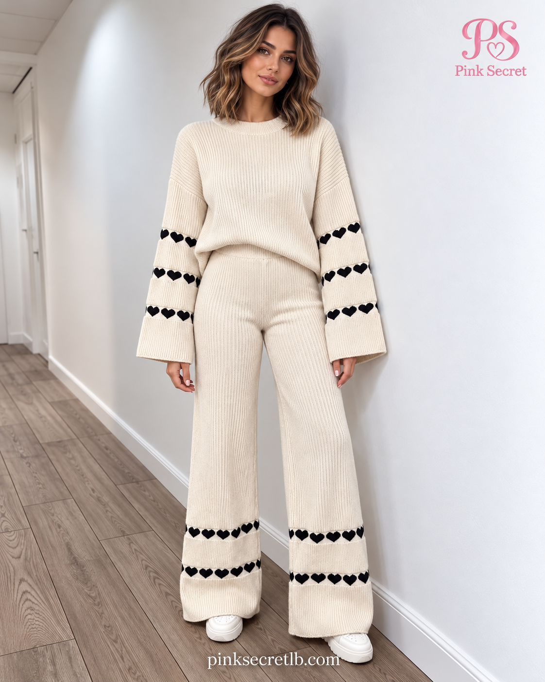 Heart Knit Set