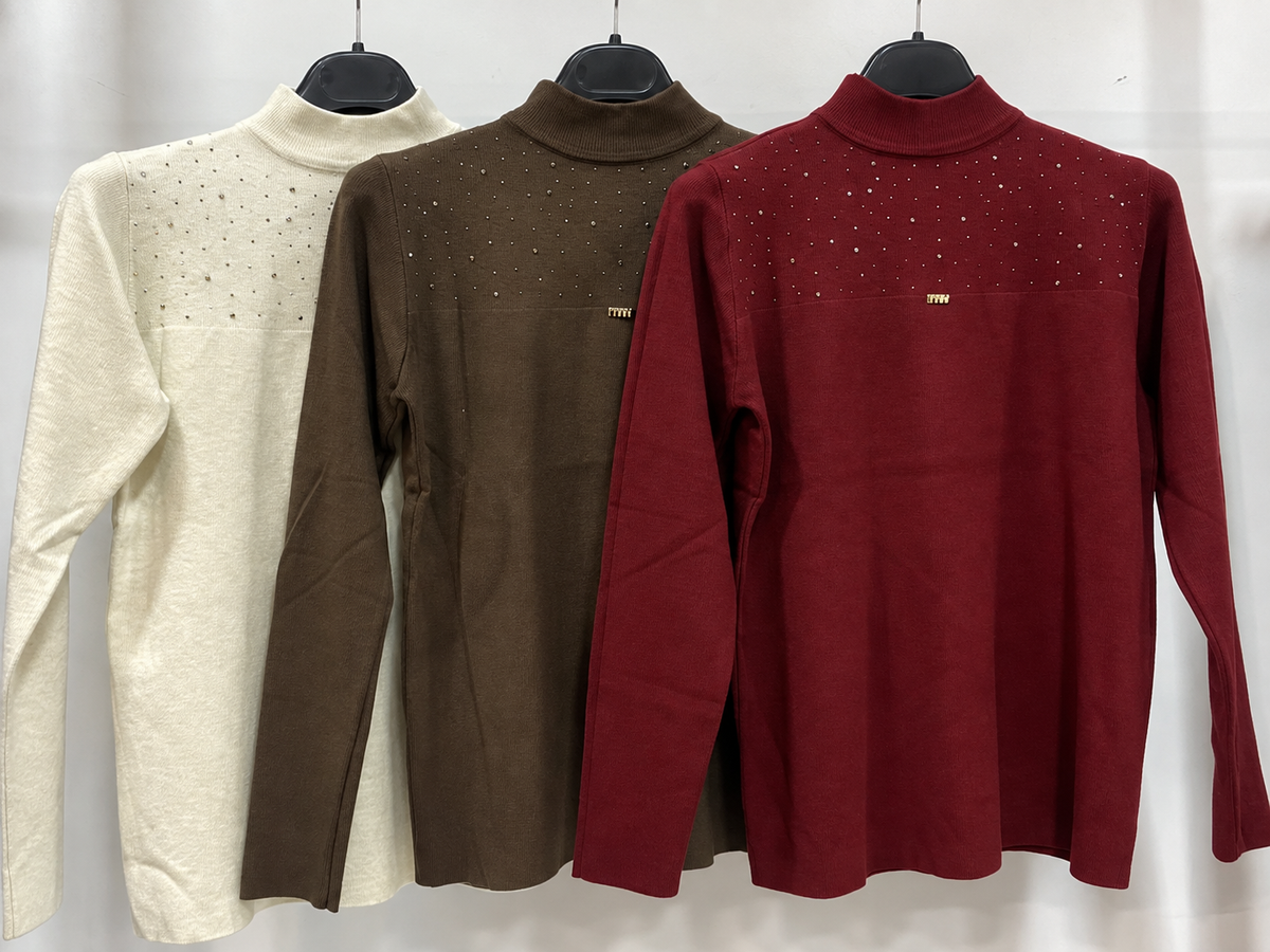 Embellished High Neck Top