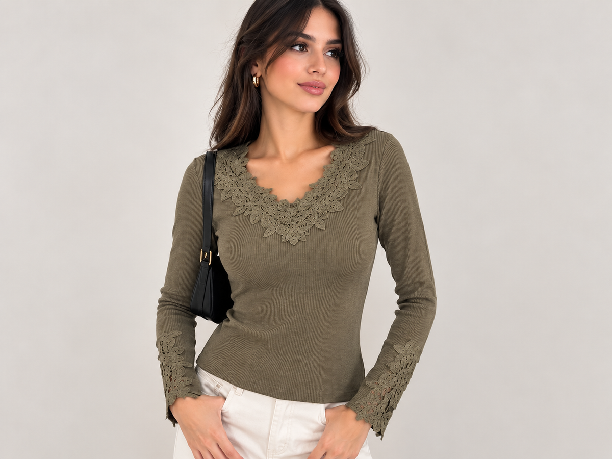 Lace Trim Top