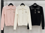 Embellished Collar Top