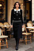 Embellished Collar Top
