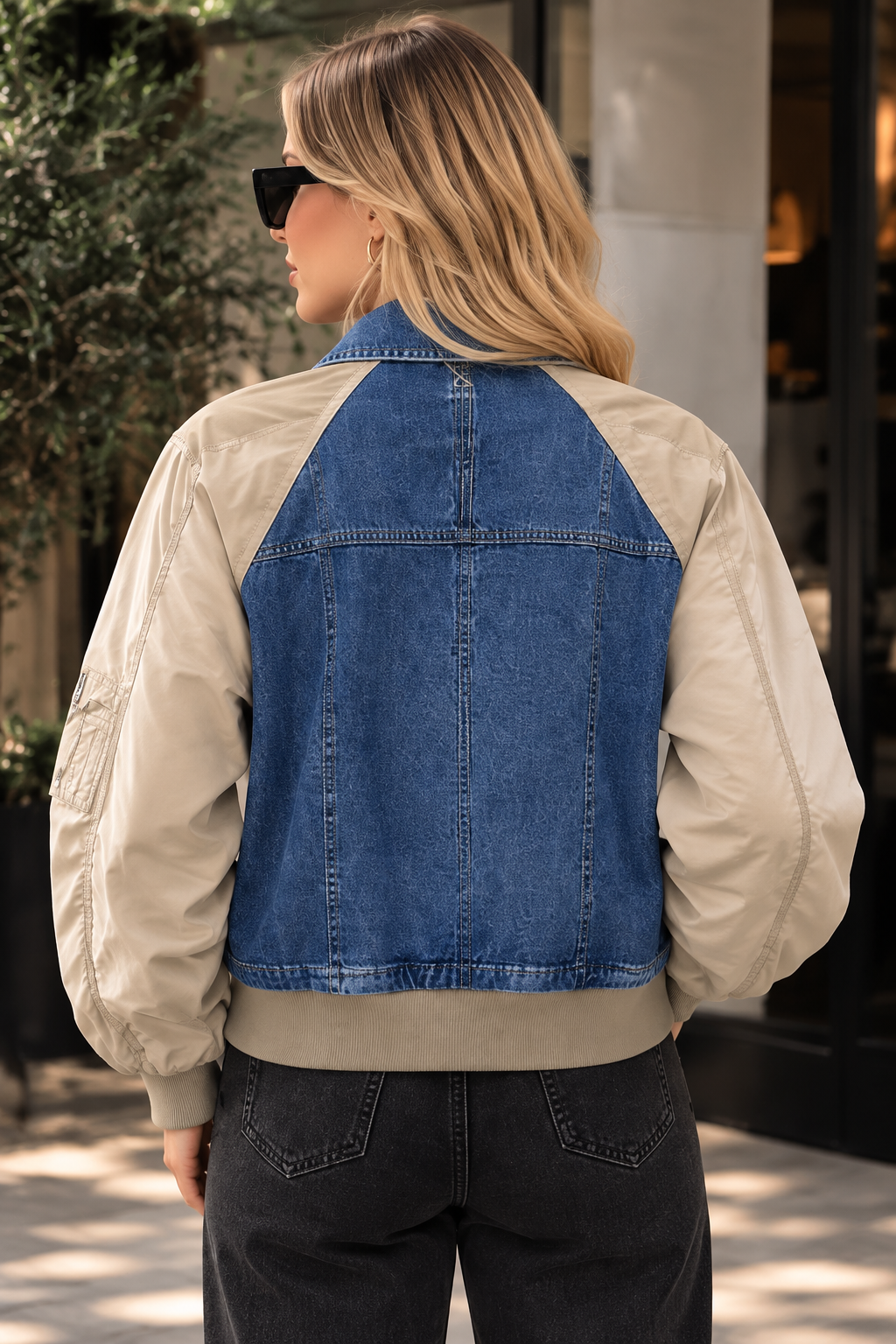 Denim Parachute Jacket
