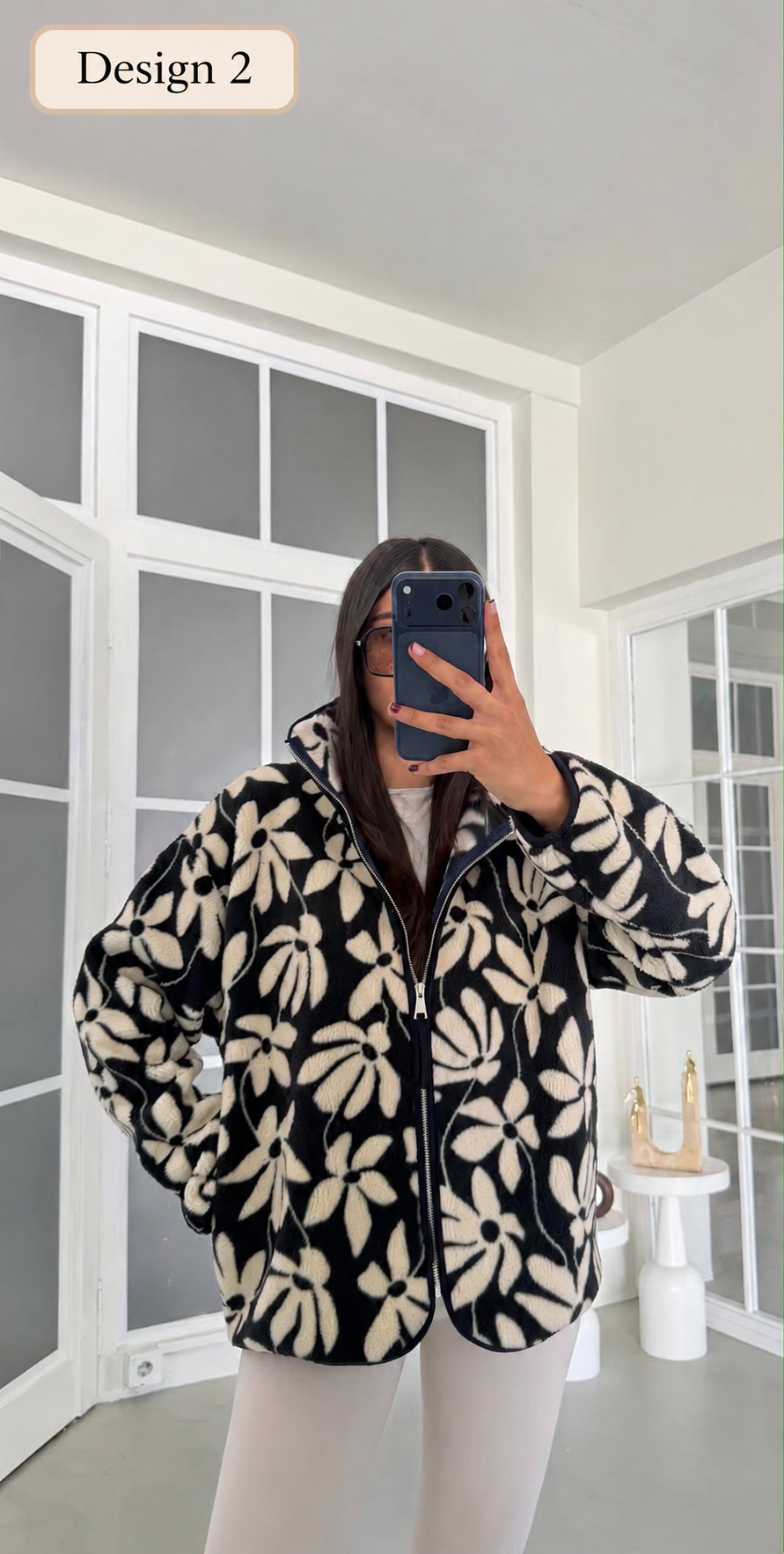 Printed Zip Fleece