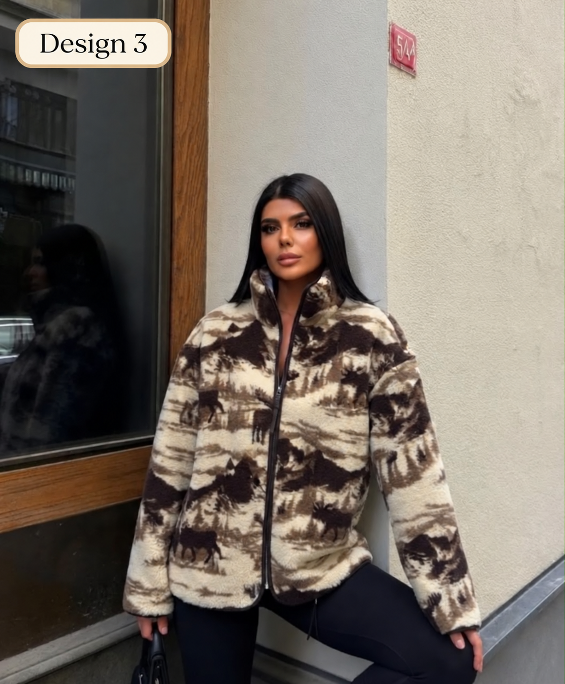Printed Zip Fleece