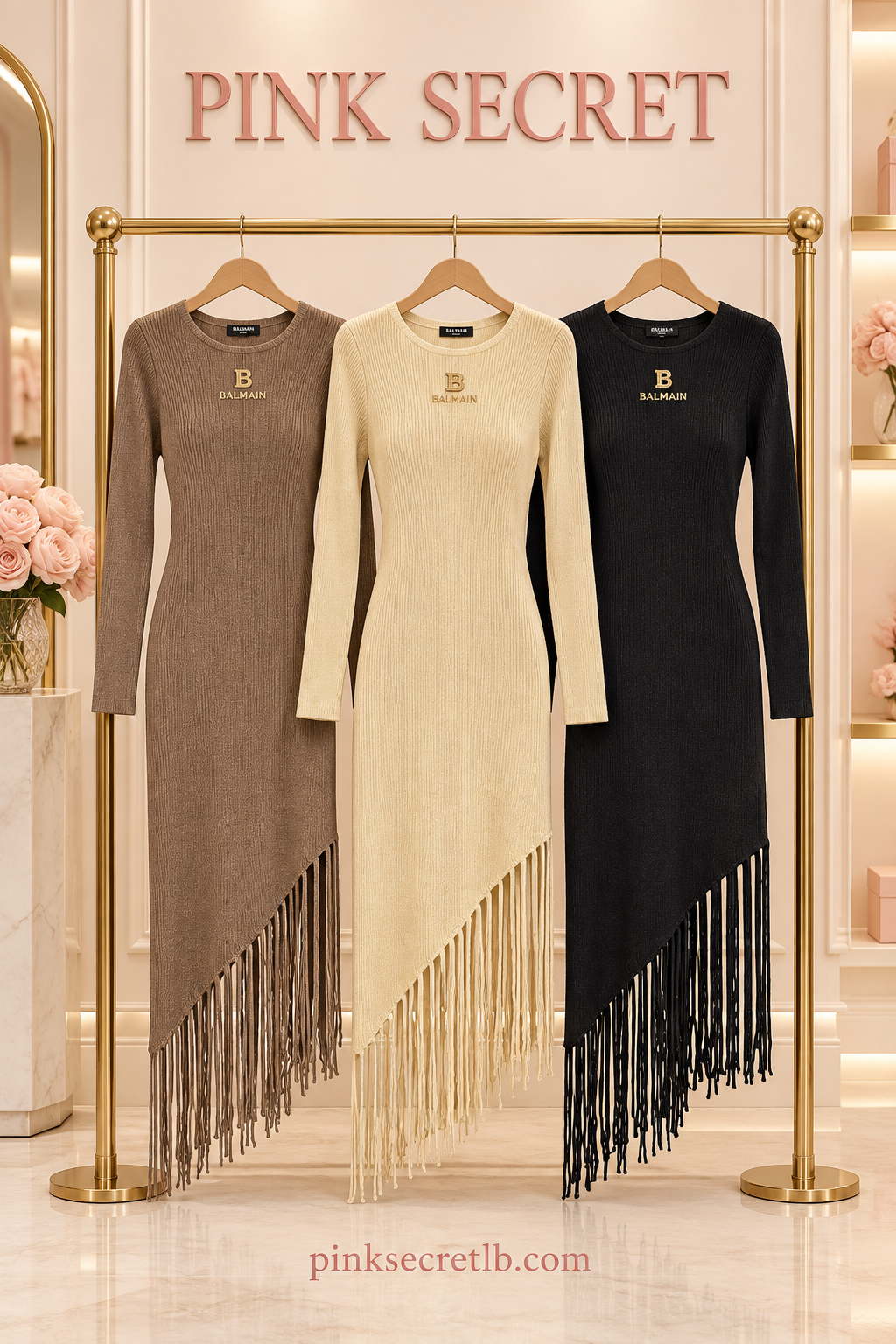 Fringe Knit Dress