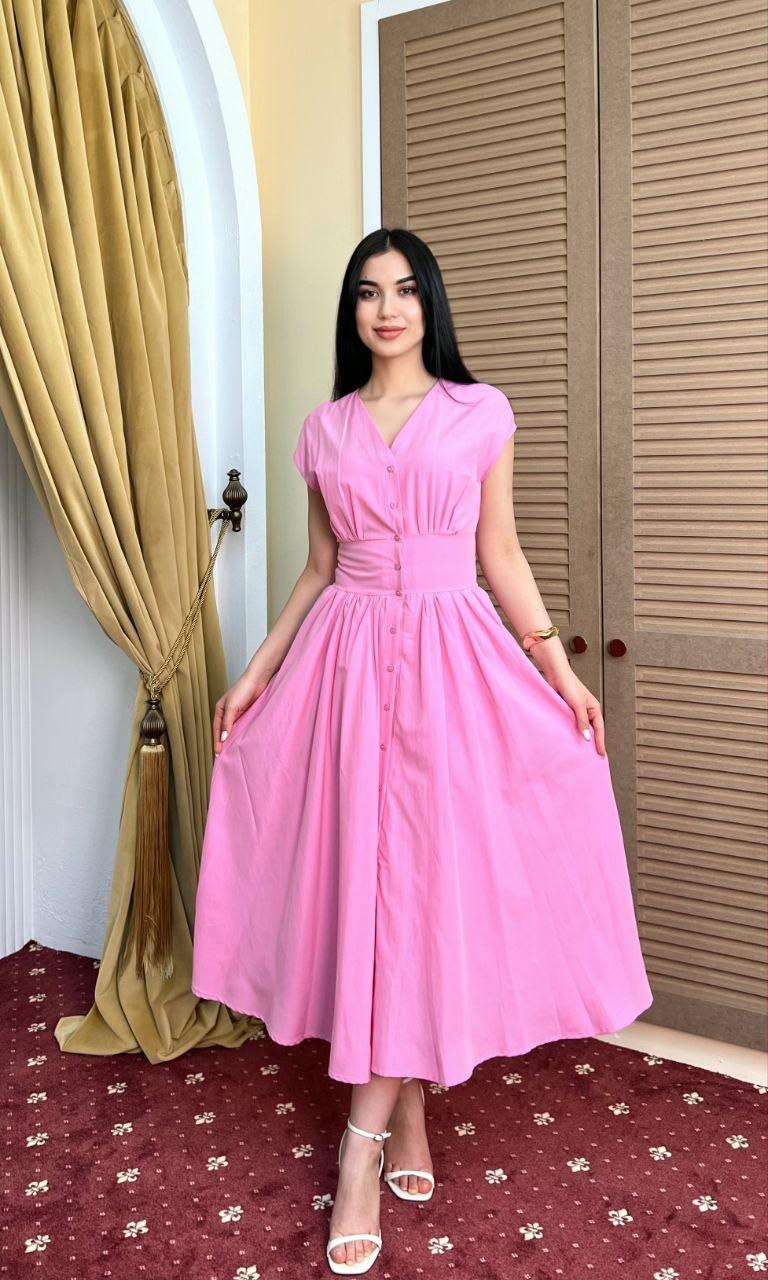 Button-Down Midi Dress