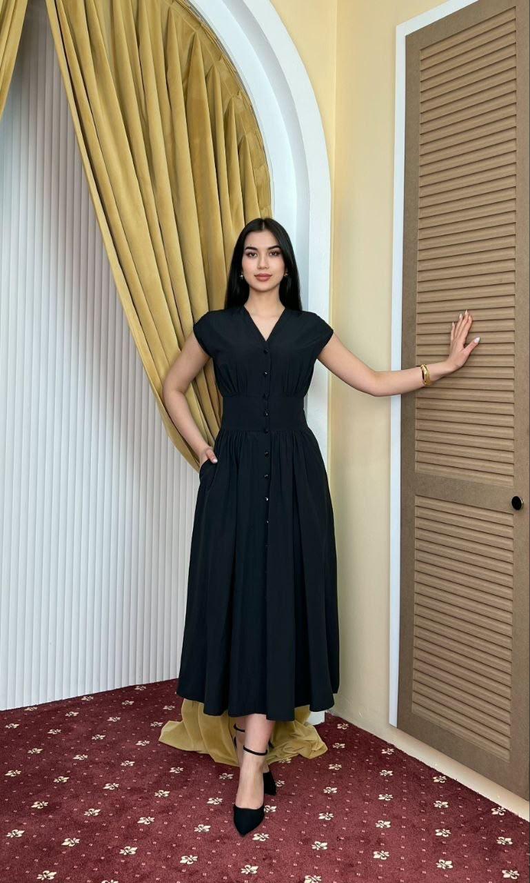 Button-Down Midi Dress