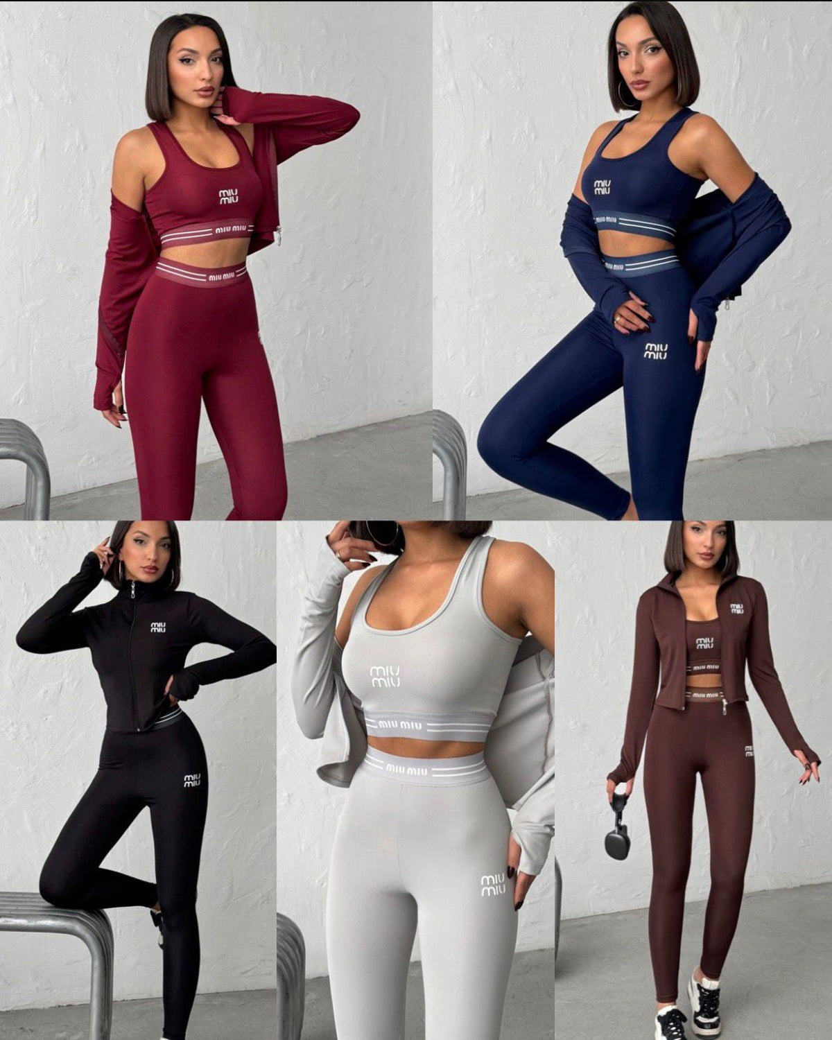 Miu Miu 3-Piece Active Set