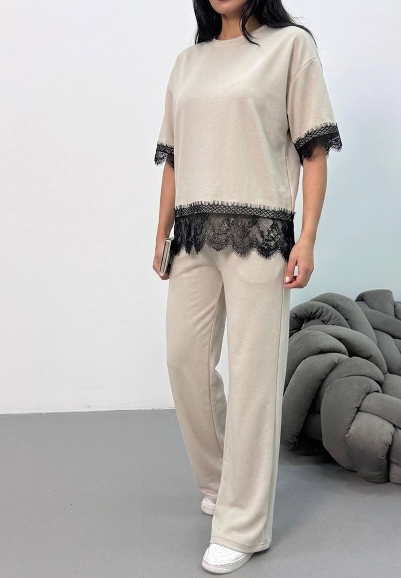 Oysho Lace Two-Piece Set