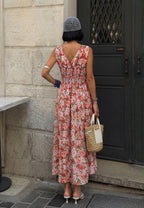 Floral V-Neck Maxi Dress