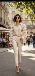 Ruffle Sleeve Shirt