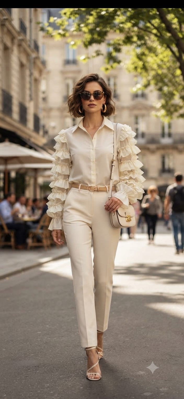 Ruffle Sleeve Shirt