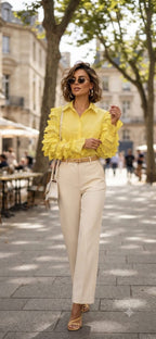 Ruffle Sleeve Shirt