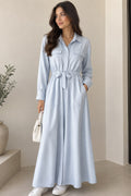 Utility Tie-Waist Maxi Dress