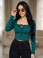 Tie-Front Top