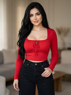 Tie-Front Top