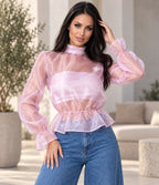 Twins Sheer Organza Top 🇹🇷