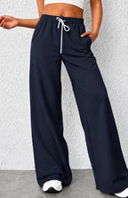 Cotton Wide-Leg Pants