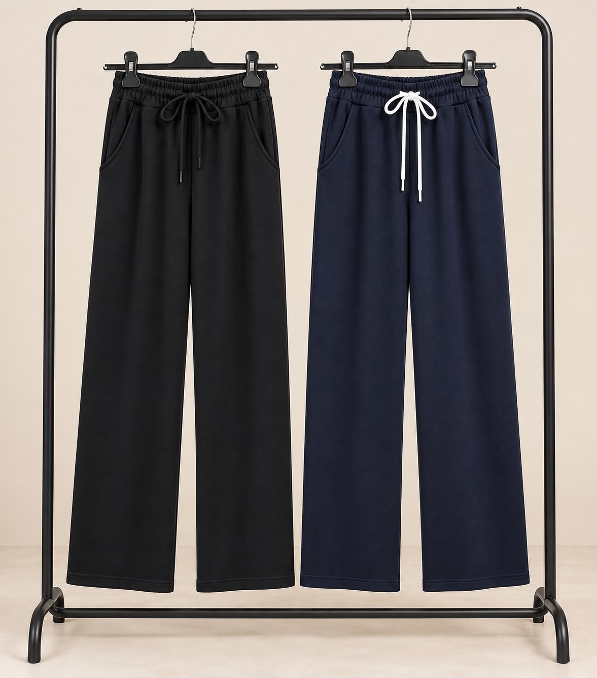 Cotton Wide-Leg Pants