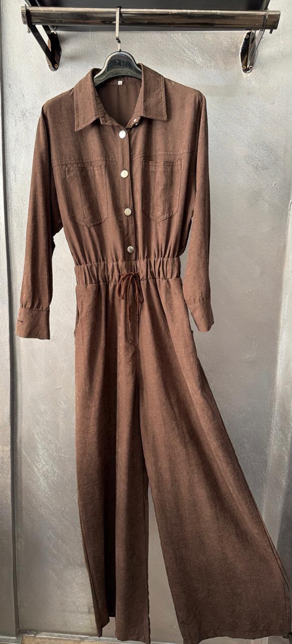 Utility Wide-Leg Jumpsuit