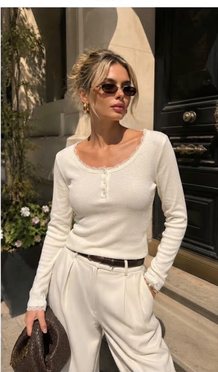 Lace Trim Top