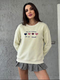 Heart Detail Sweatshirt