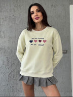 Heart Detail Sweatshirt