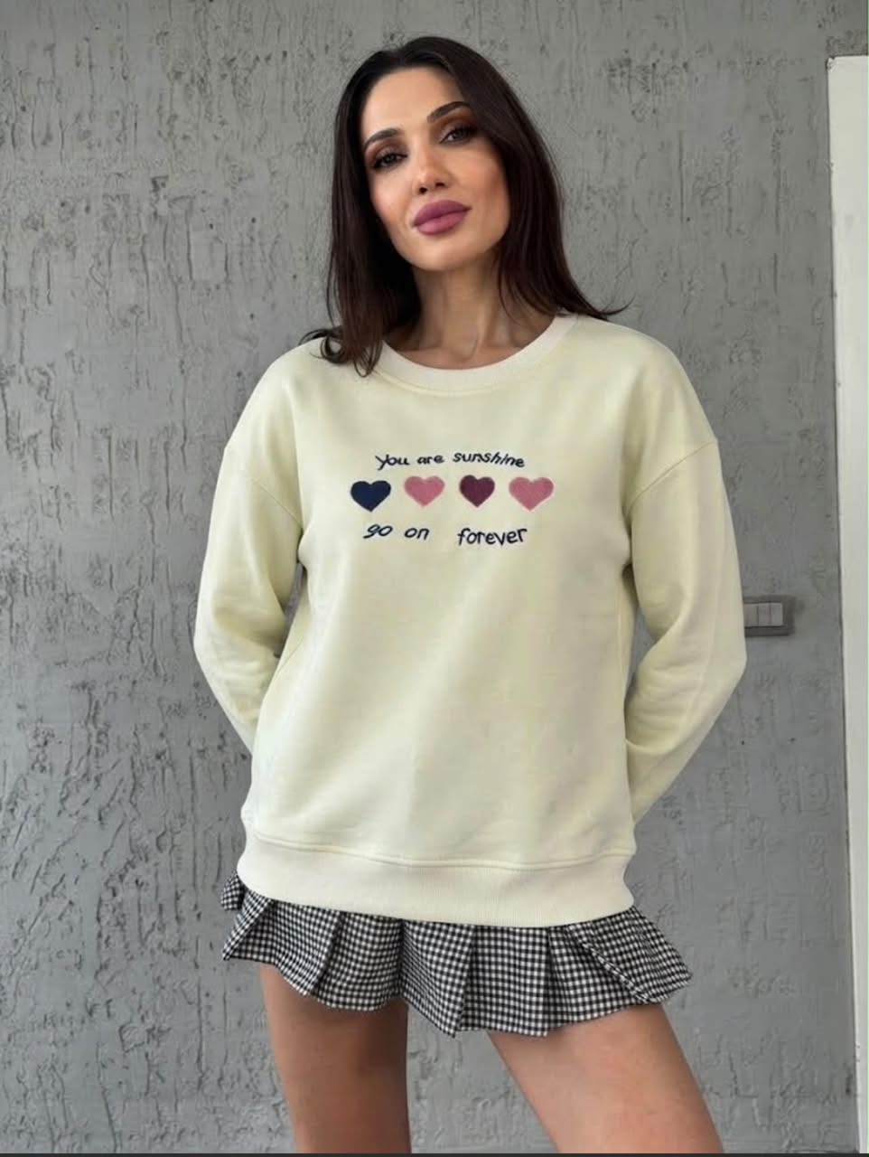 Heart Detail Sweatshirt