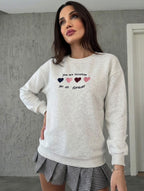 Heart Detail Sweatshirt