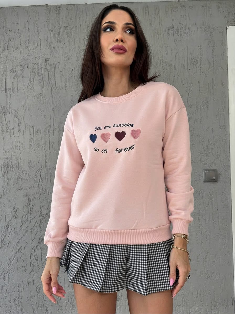 Heart Detail Sweatshirt