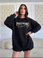 Oversized Printed Sweatshirt