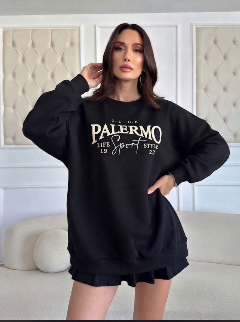 Oversized Printed Sweatshirt