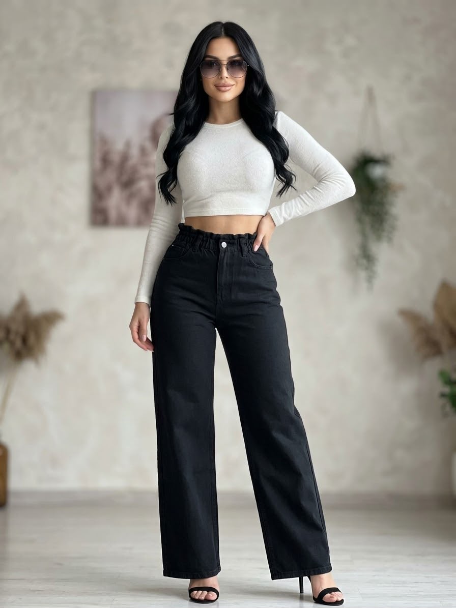Wide-Leg Jeans