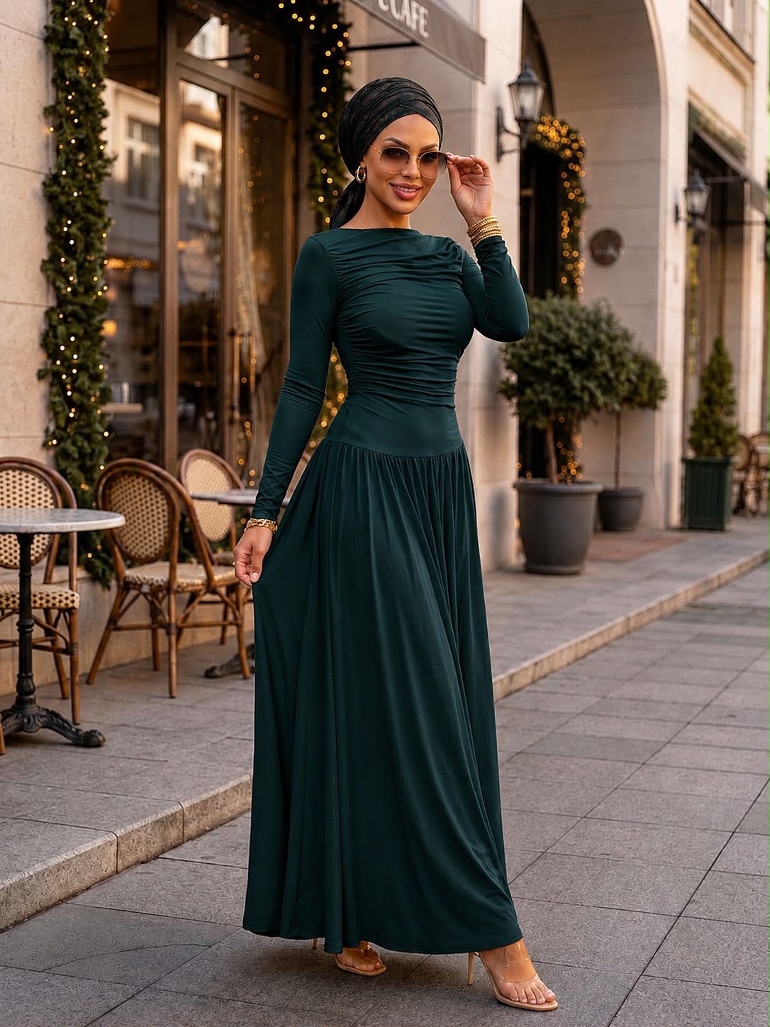 Ruched Maxi Dress