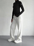Wide-Leg Jogger Pants