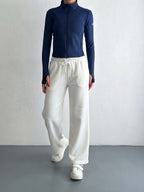 Wide-Leg Jogger Pants