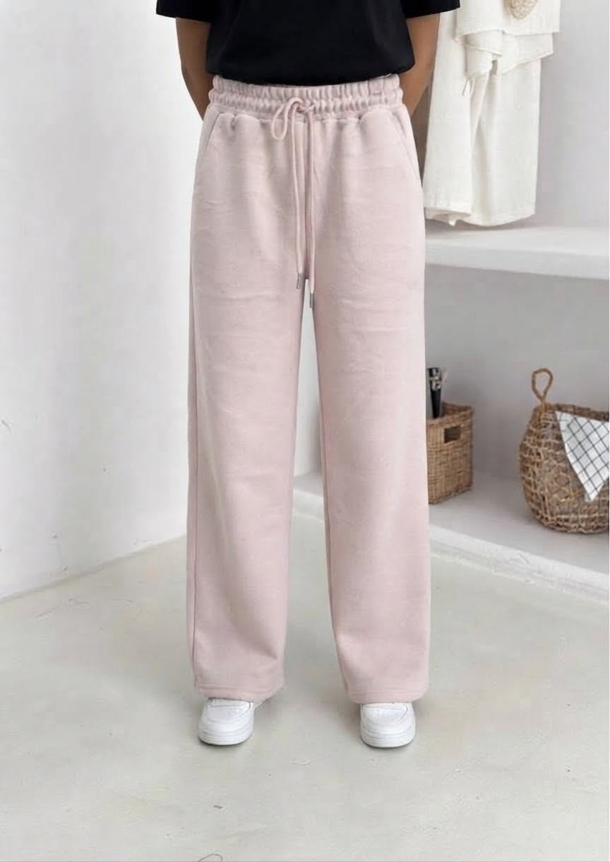 Wide-Leg Jogger Pants