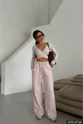 Wide-Leg Jogger Pants