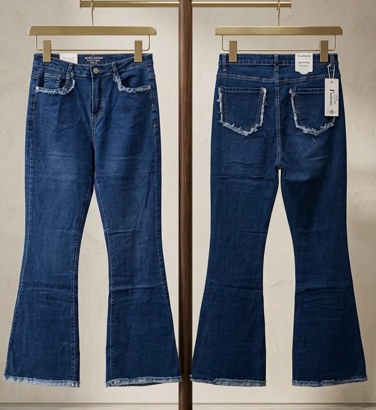 High-Waist Flared Jeans