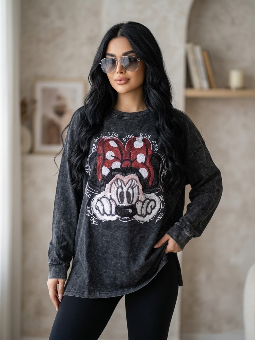 Oversized Graphic Top