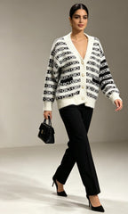 Pattern Knit Cardigan