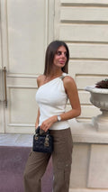 One Shoulder Knit Top