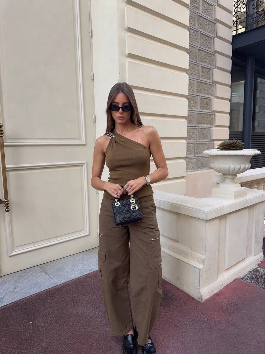One Shoulder Knit Top