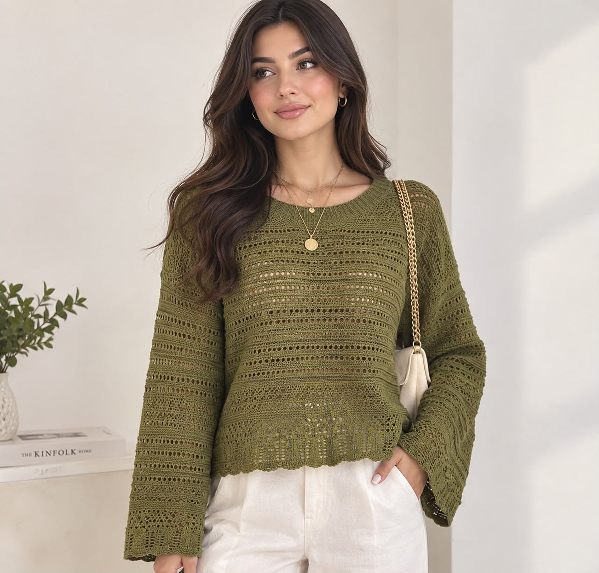 Crochet Top with Necklace