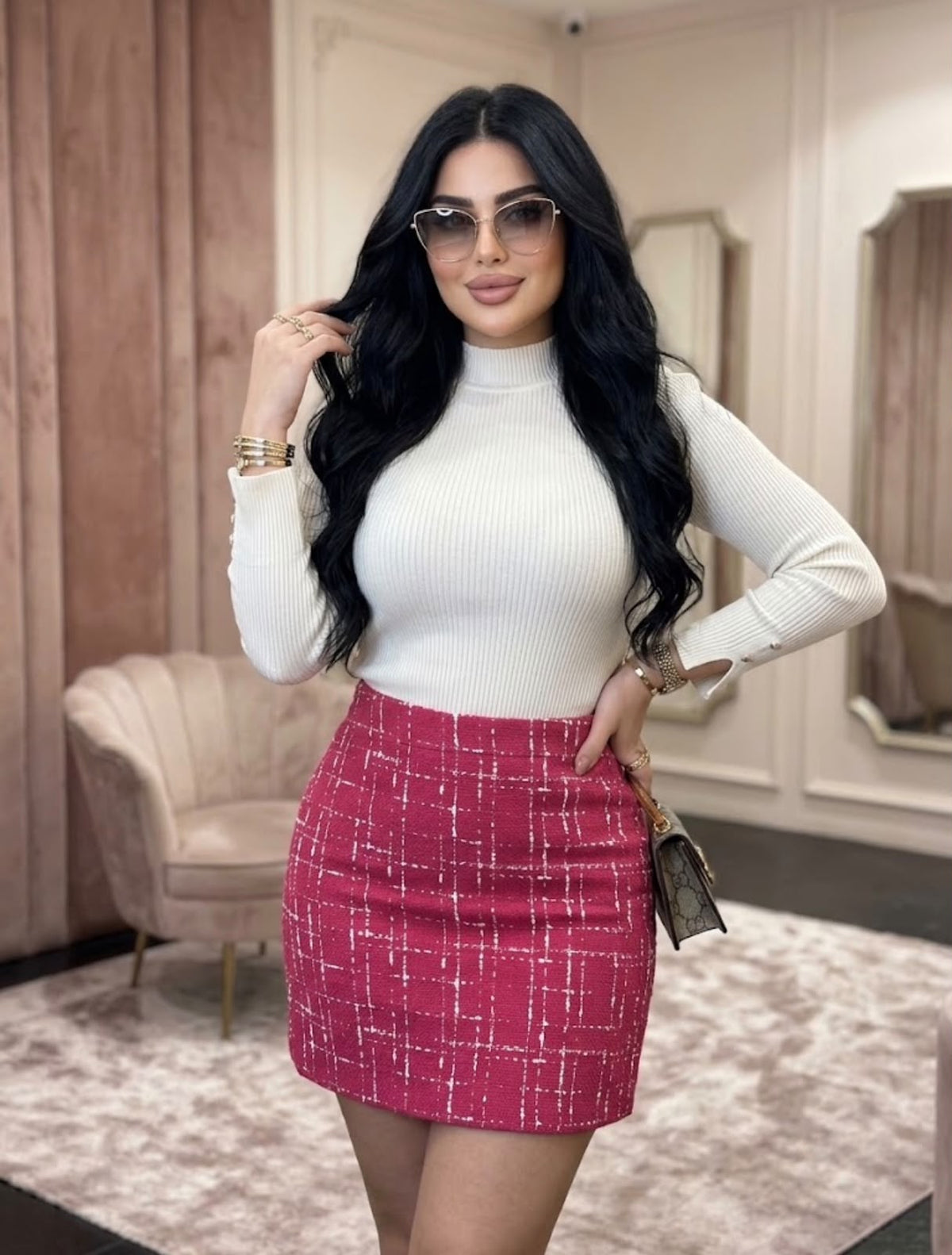 Wool Skirt Set