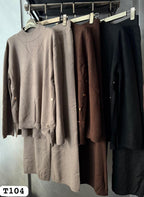 Soft Wool Button Detail Set