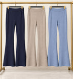 Fleece-Lined Ribbed Pants